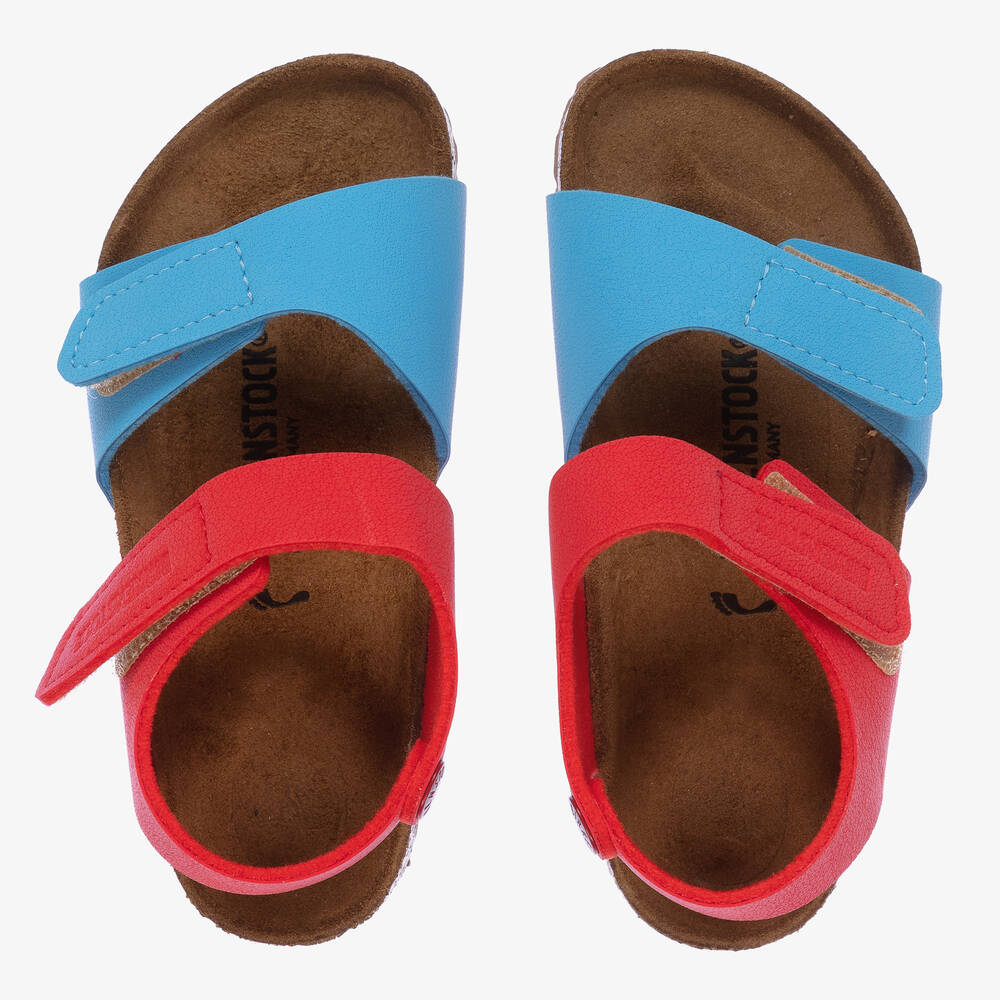 Birkenstock - Sandales bleues et rouges | Childrensalon