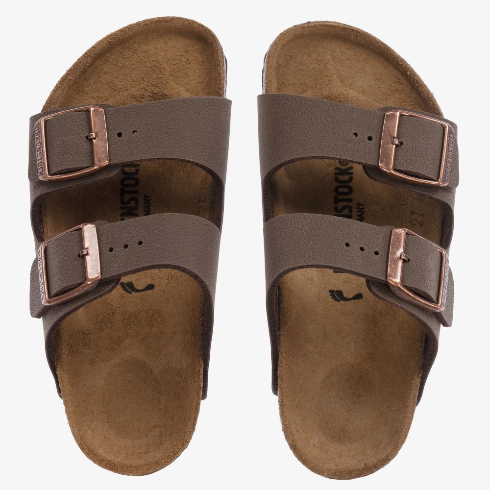 Birkenstock - Brown Buckle Sandals | Childrensalon
