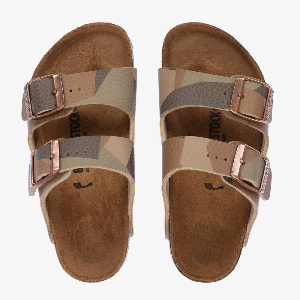 Birkenstock - Brown Camouflage Buckled Sandals | Childrensalon