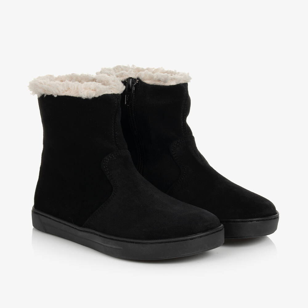 Birkenstock - Черные замшевые ботинки для девочек | Childrensalon