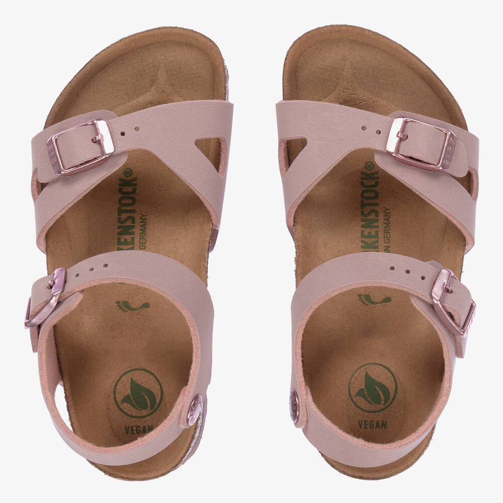 Birkenstock - Girls Pink Buckle Sandals | Childrensalon