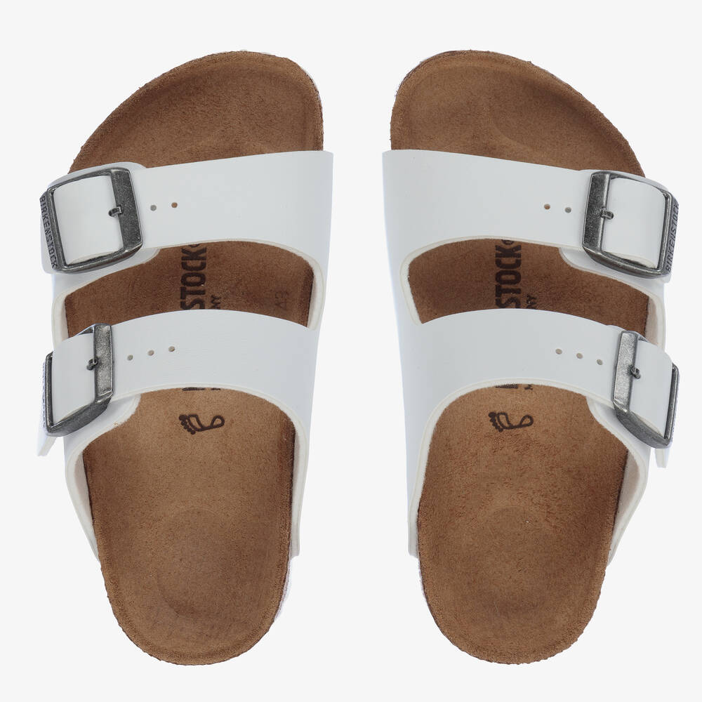 Birkenstock - White Buckled Sandals | Childrensalon