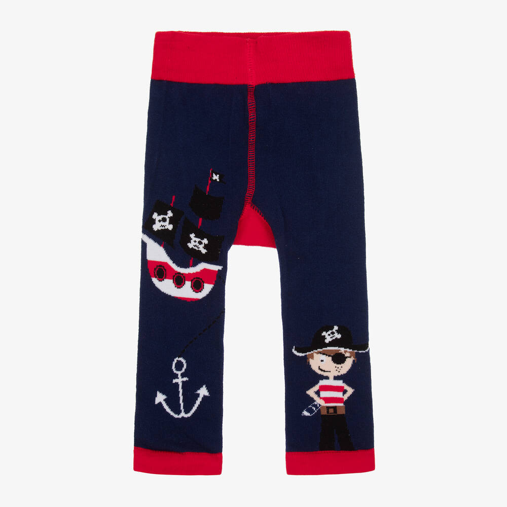 Blade & Rose - Boys Blue Cotton Tim The Pirate Leggings | Childrensalon