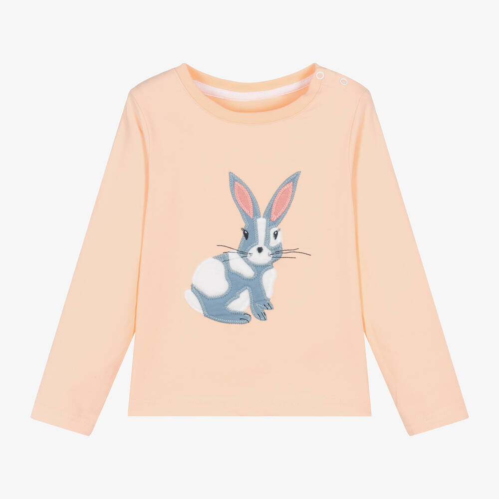 Blade & Rose - Girls Orange Mollie Rose The Bunny Top | Childrensalon