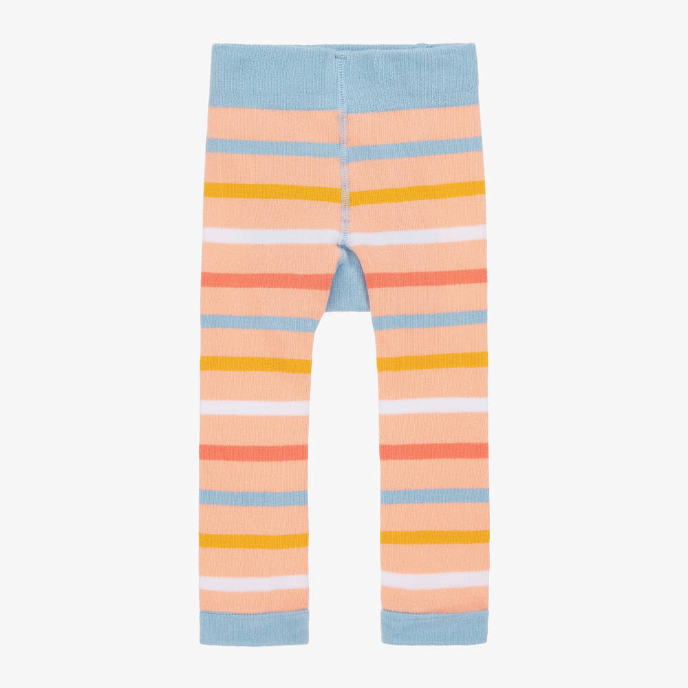 Blade & Rose - Girls Pink Bella The Horse Striped Leggings | Childrensalon