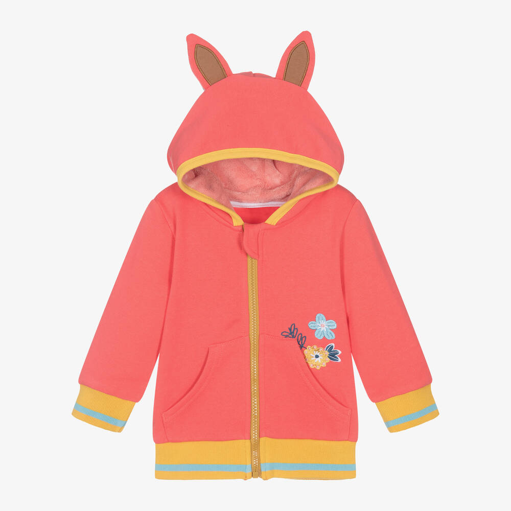 Blade & Rose - Girls Pink Bella The Horse Zip-Up Top | Childrensalon