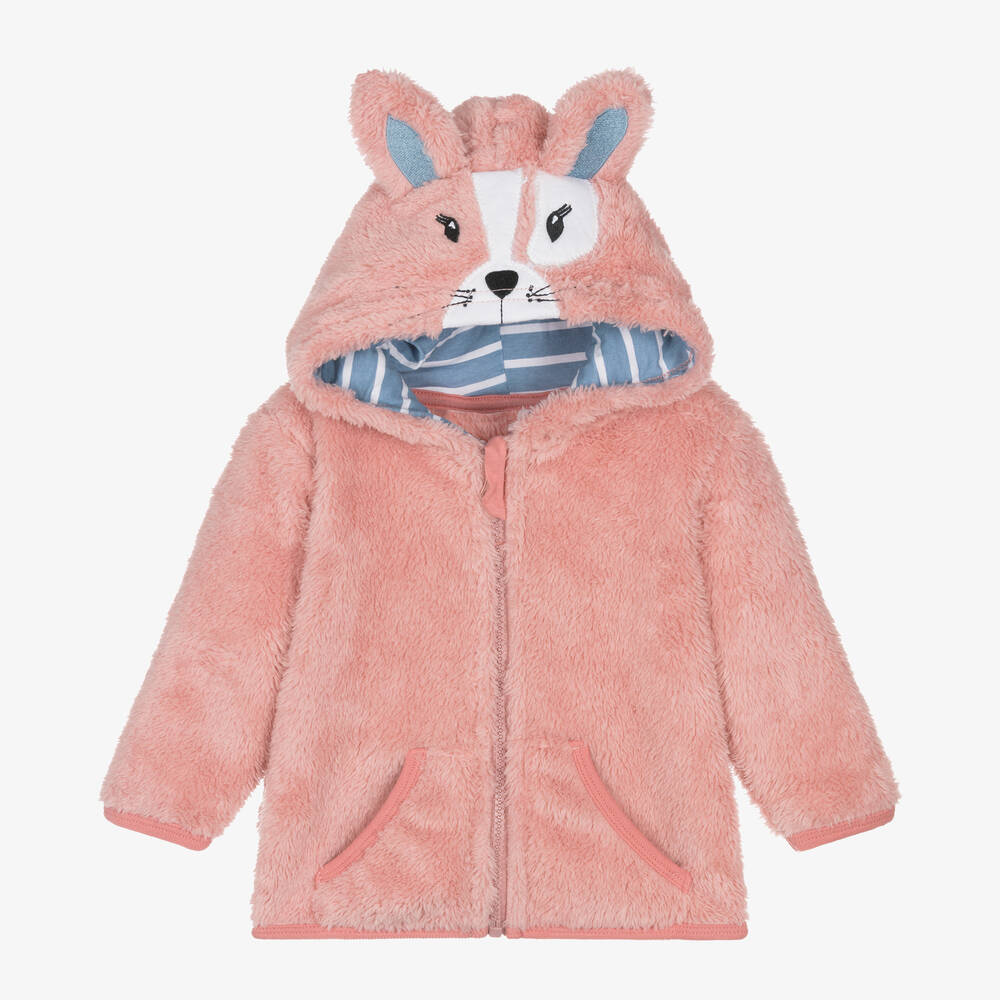 Blade & Rose - Girls Pink Mollie Rose The Bunny Zip-Up Top | Childrensalon