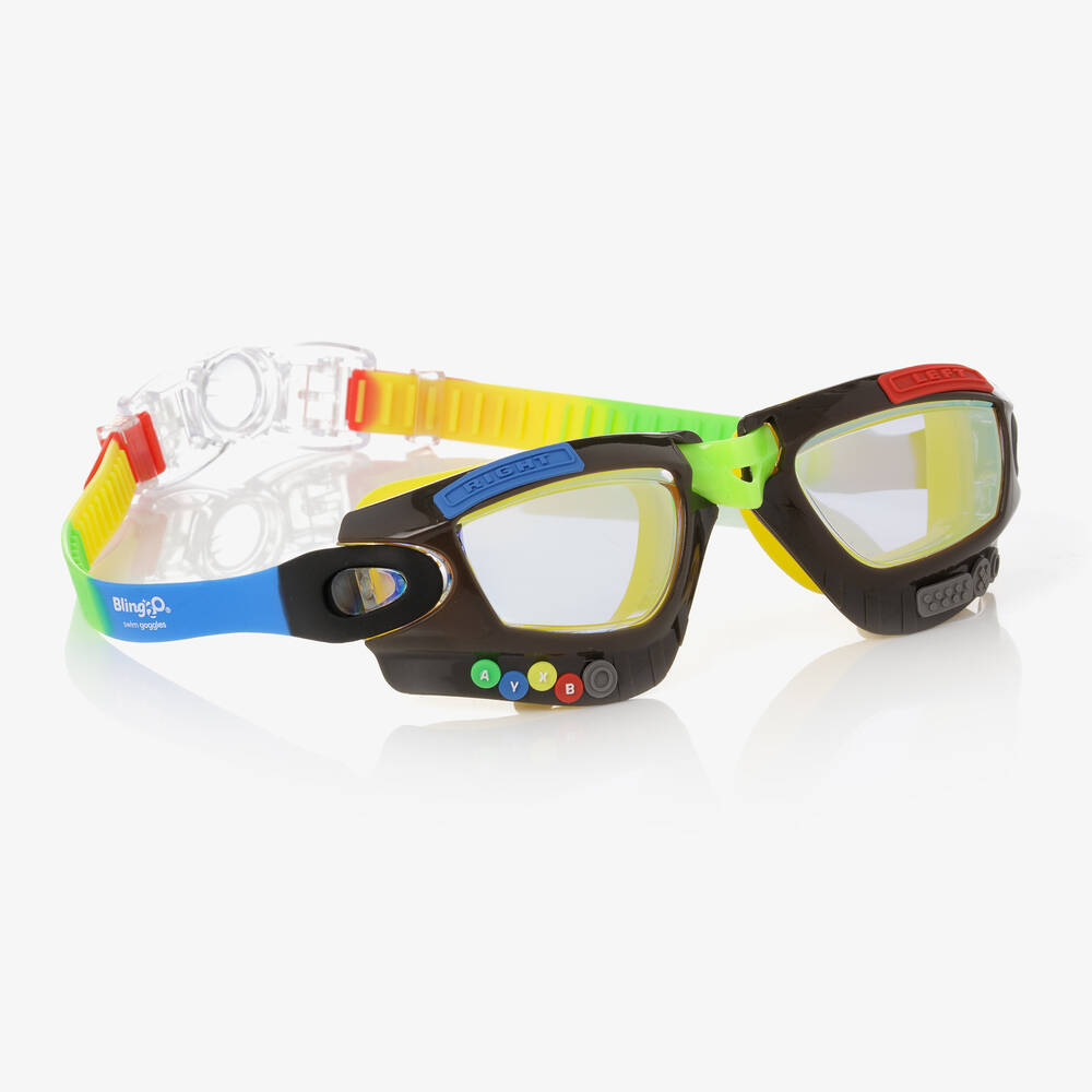Bling2o - نظارات سباحة سيليكون لون أسود للأولاد | Childrensalon