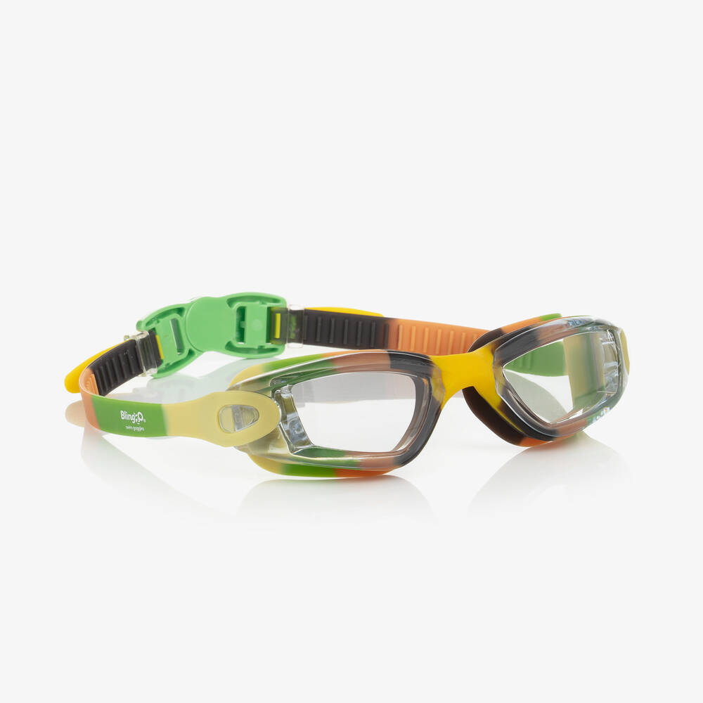Bling2o - Boys Green Camouflage Swimming Goggles | Childrensalon