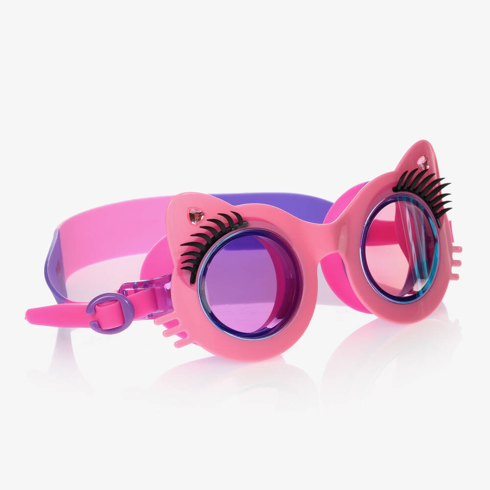 Bling2o - نظارات غوغلز للسباحة سيليكون لون زهري وبنفسجي للبنات | Childrensalon