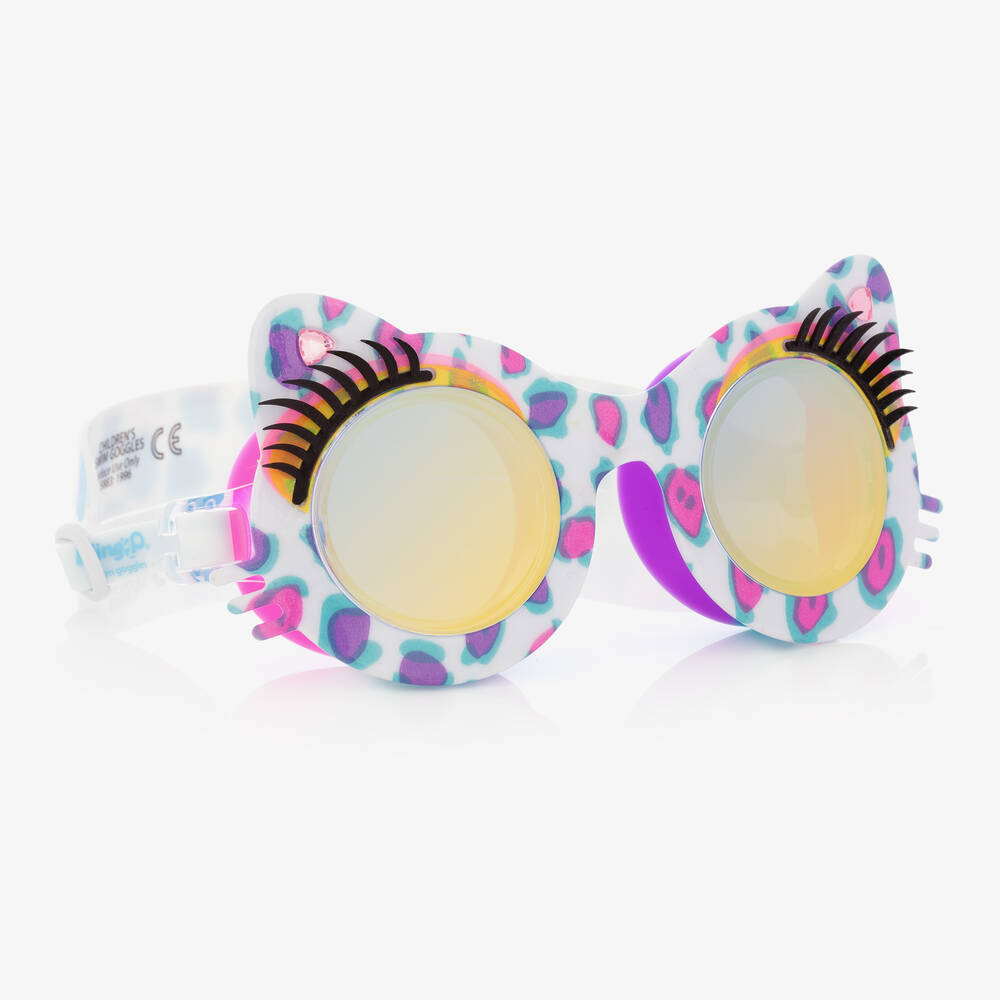 Bling2o - نظارات سباحة سيليكون لون أبيض للبنات | Childrensalon