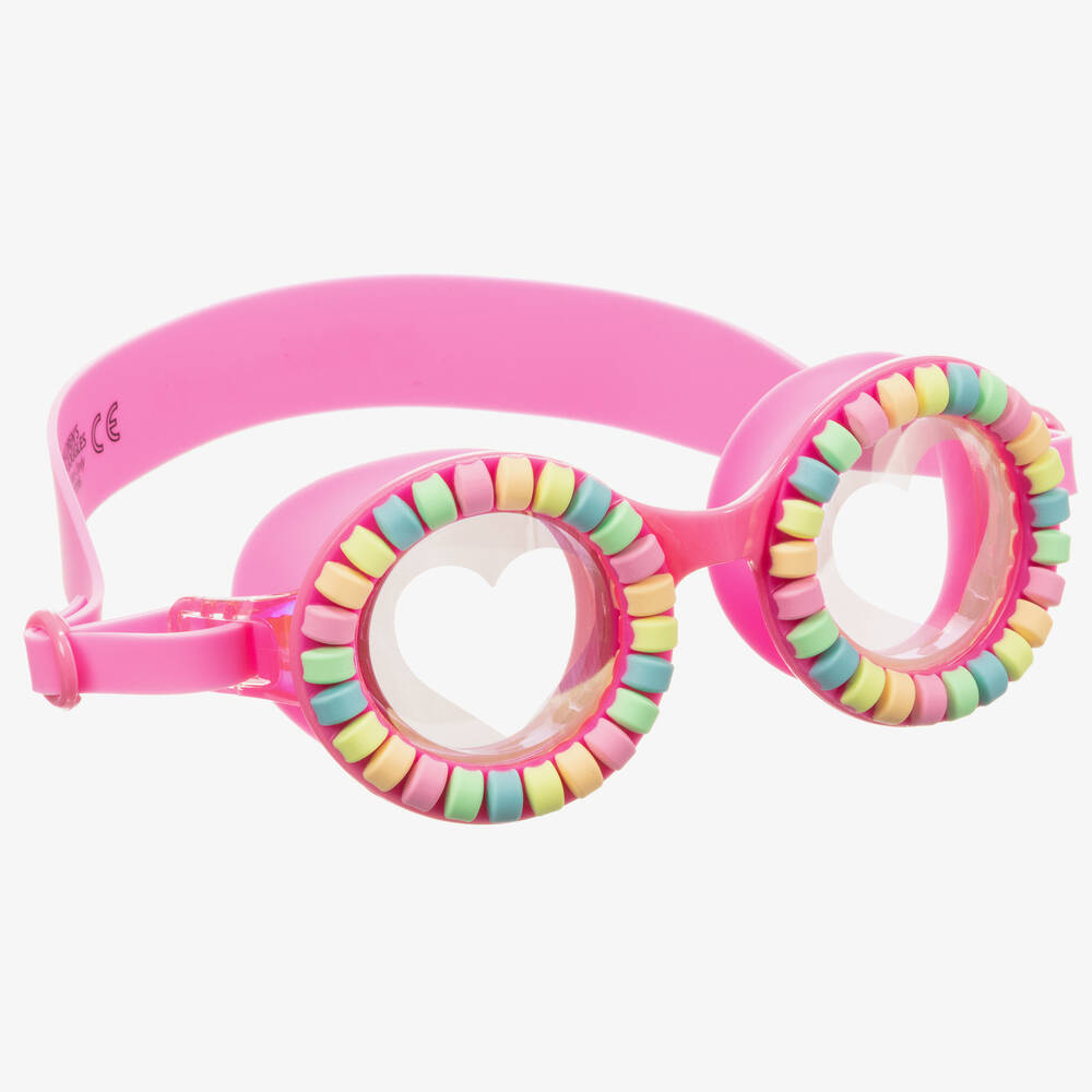 Bling2o - Розовые очки для плавания «Карамельки» | Childrensalon