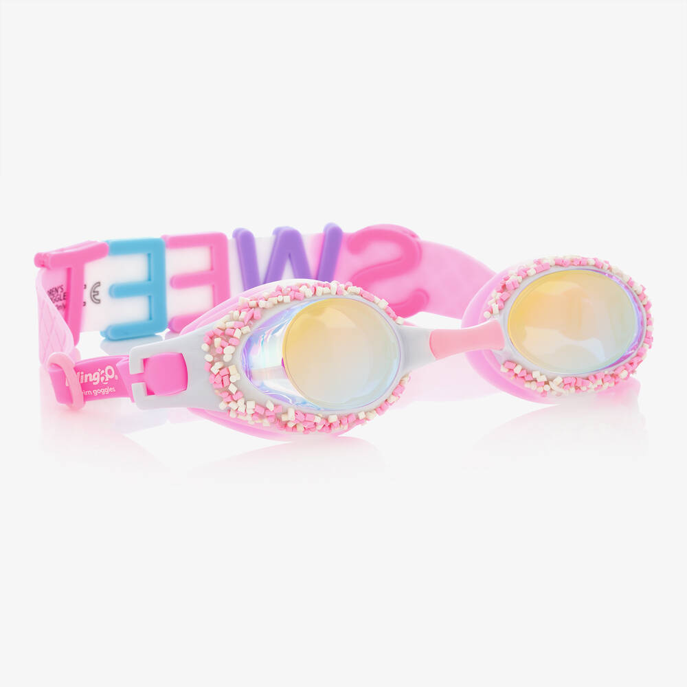 Bling2o - Girls Pink Sprinkle Swimming Goggles | Childrensalon