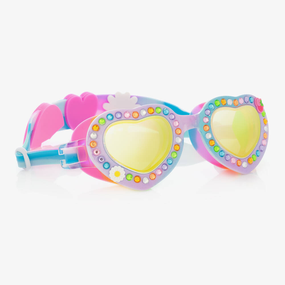 Bling2o - Фиолетовые очки для плавания с оправой-сердечками | Childrensalon