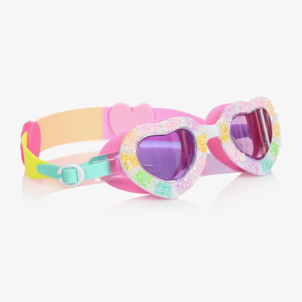 Bling2o - Girls Rainbow Heart Swimming Goggles | Childrensalon