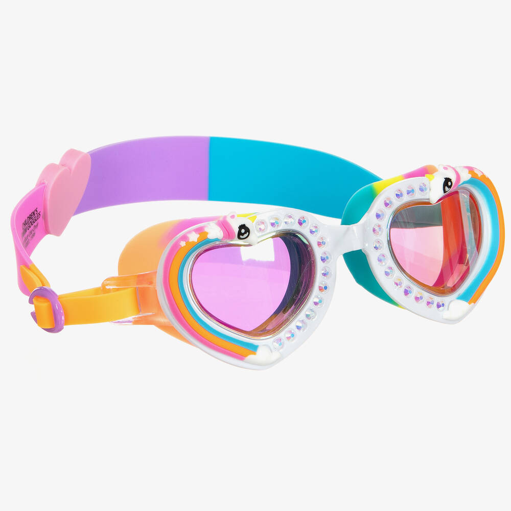 Bling2o - نظارات غوغلز للسباحة "يونيكورن" بألوان قوس قزح للبنات | Childrensalon