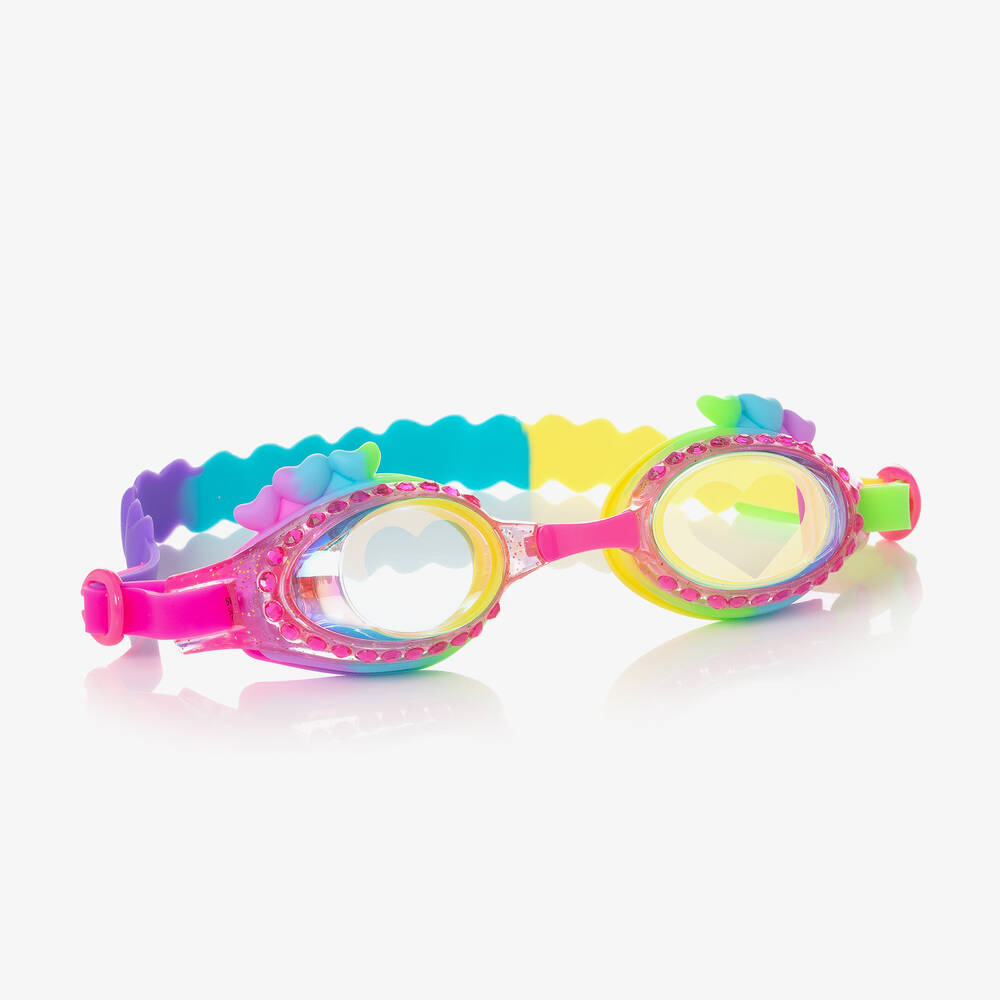 Bling2o - نظارات غوغلز للسباحة سيليكون  بألوان قوس قزح للبنات | Childrensalon