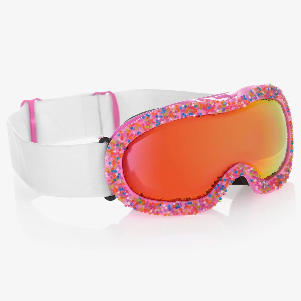 Bling2o - White & Pink Ski Goggles | Childrensalon