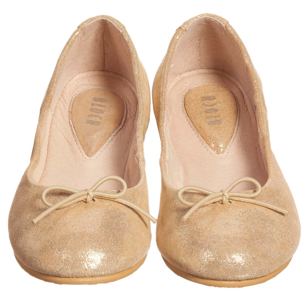 Bloch - Girls Gold Leather 'Sirenetta' Shoes | Childrensalon