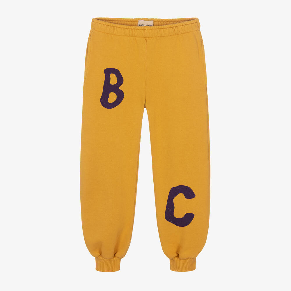 Bobo Choses - Yellow Organic Cotton Joggers | Childrensalon