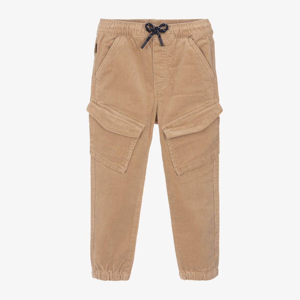 Boboli - Boys Beige Corduroy Trousers | Childrensalon