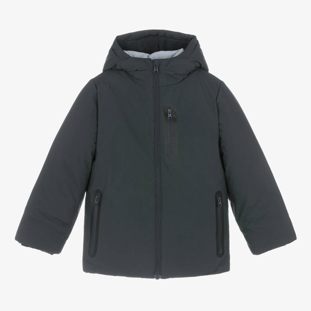 Boboli - Boys Grey 2-in-1 Padded Coat | Childrensalon