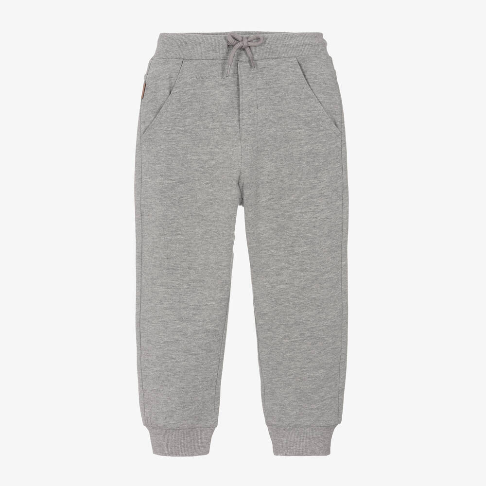 Boboli - Boys Grey Cotton Joggers | Childrensalon