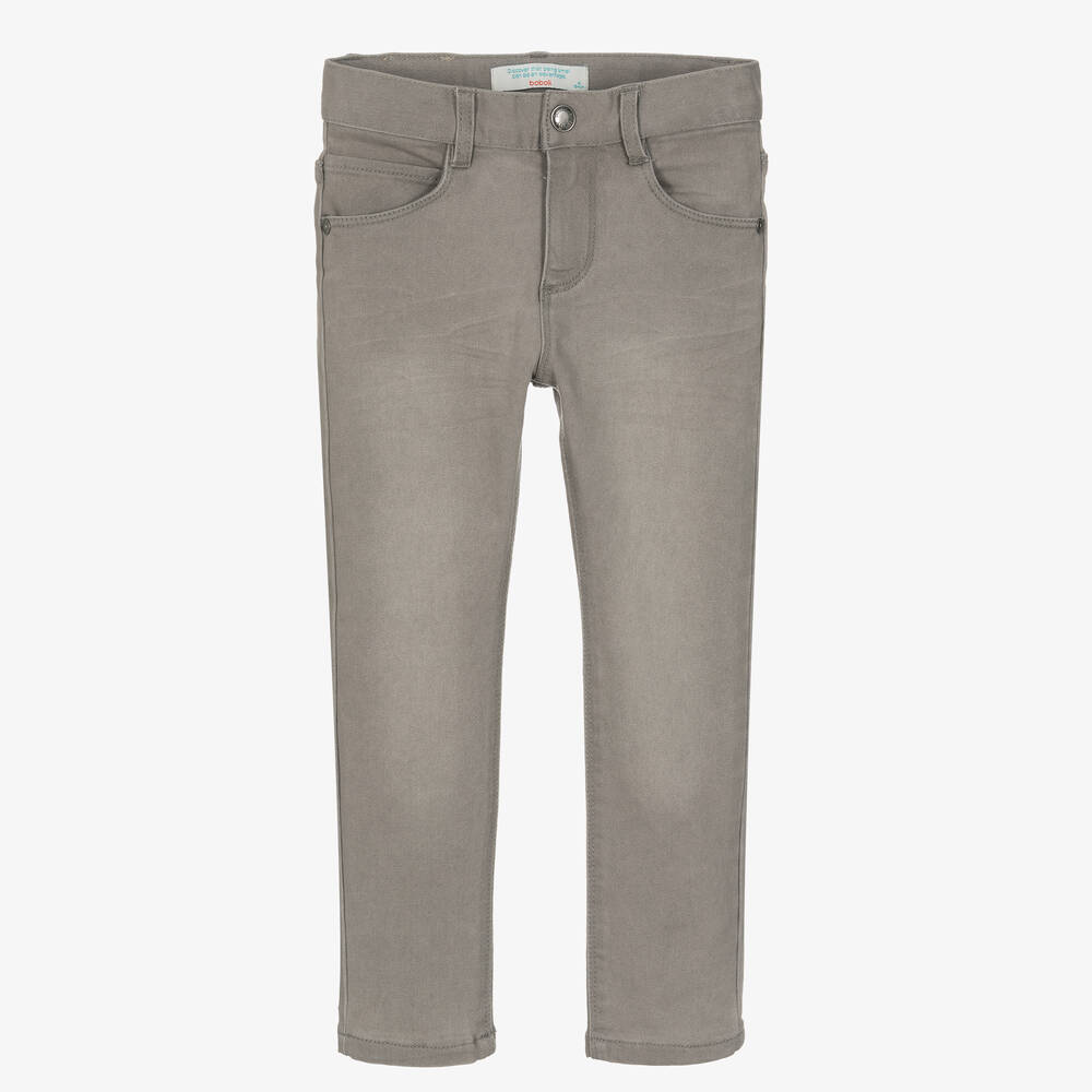 Boboli - Boys Grey Denim Skinny Jeans | Childrensalon