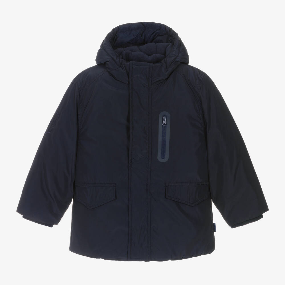 Boboli - Boys Navy Blue 2-in-1 Padded Coat | Childrensalon