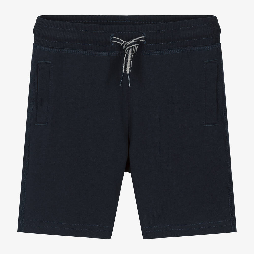 Boboli - Boys Navy Blue Cotton Shorts | Childrensalon