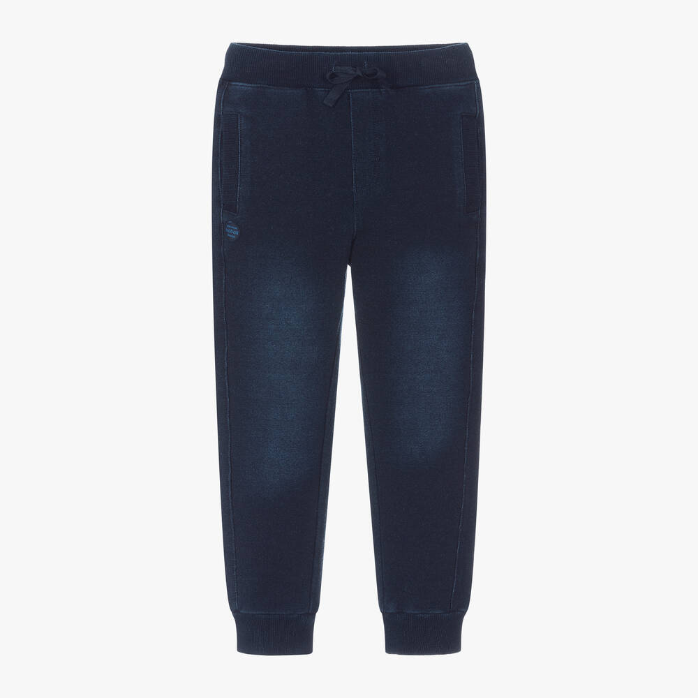 Boboli - Girls Blue Cotton Jersey Joggers | Childrensalon