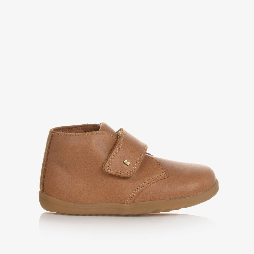 Bobux Babies' Boys Brown Leather First-walker Boots