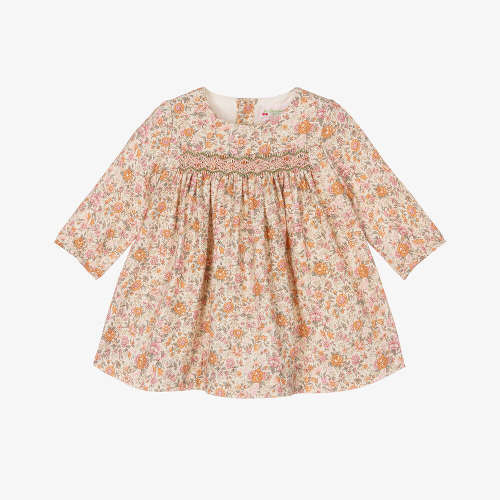 Bonpoint - Baby Girls Pink Liberty Floral Dress | Childrensalon