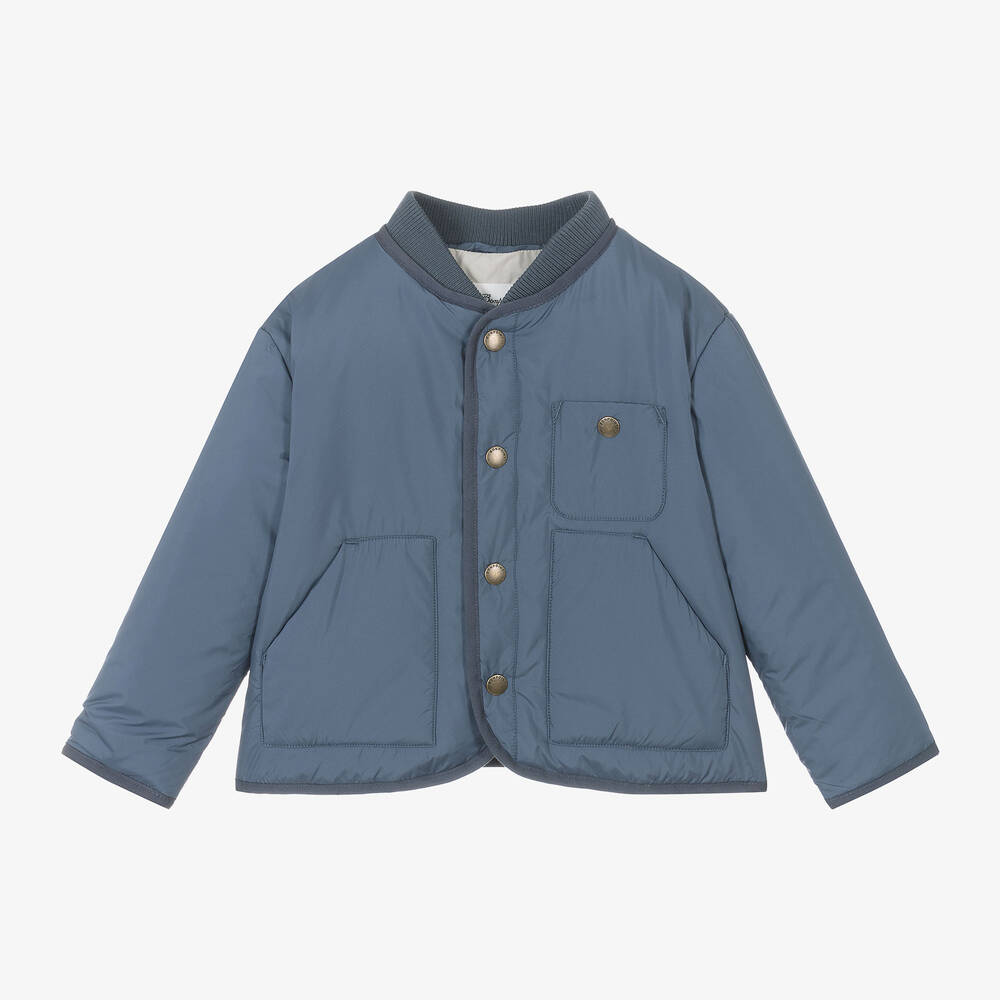 Bonpoint - Синяя куртка для мальчиков | Childrensalon