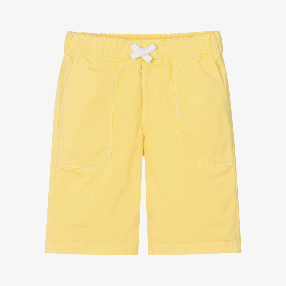Bonpoint - Boys Yellow Cotton Shorts | Childrensalon