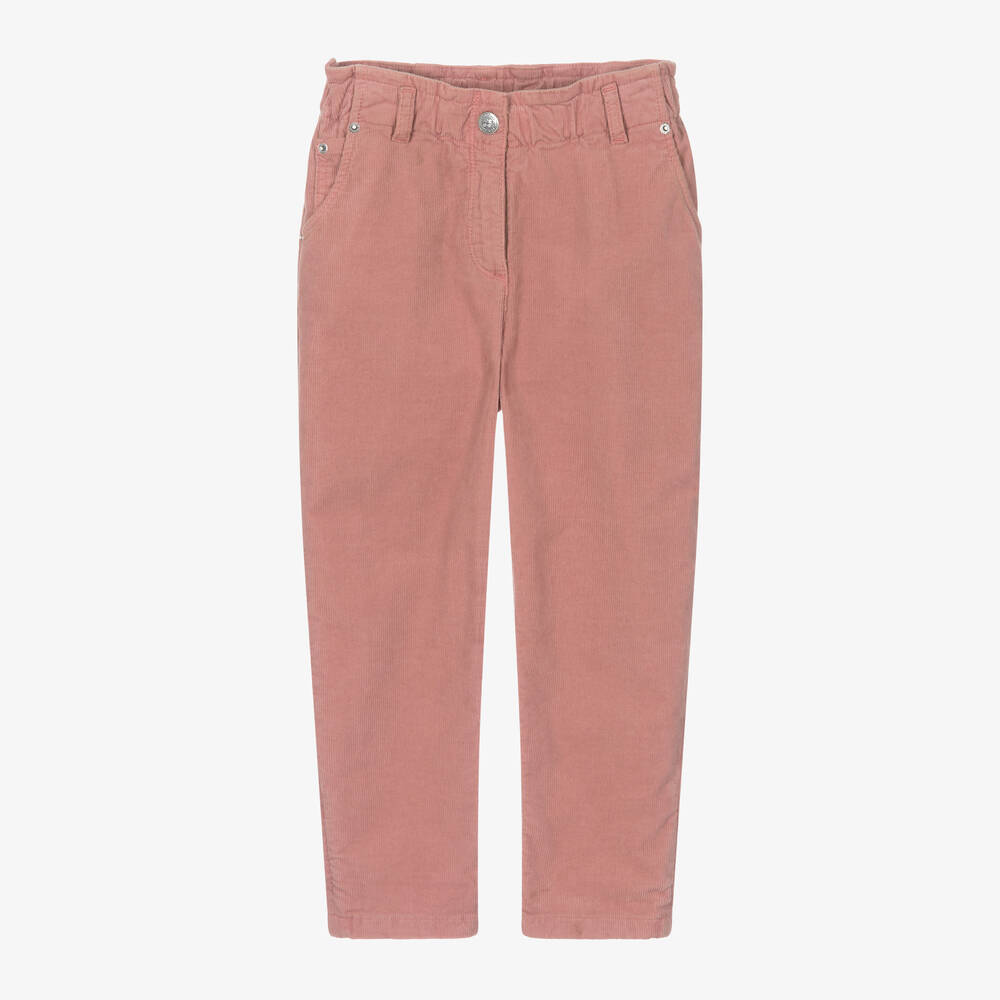 Bonpoint - Girls Pink Corduroy Trousers | Childrensalon