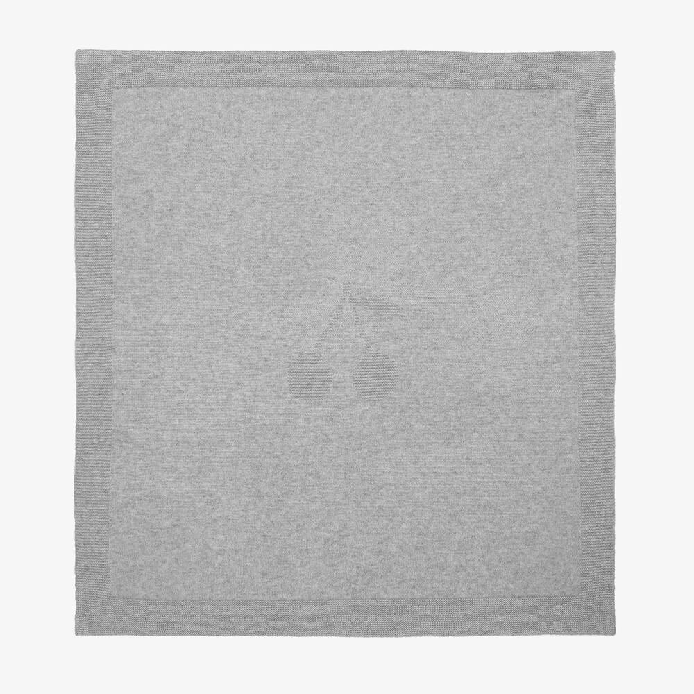 Bonpoint - Couverture grise en cachemire (92 cm) | Childrensalon