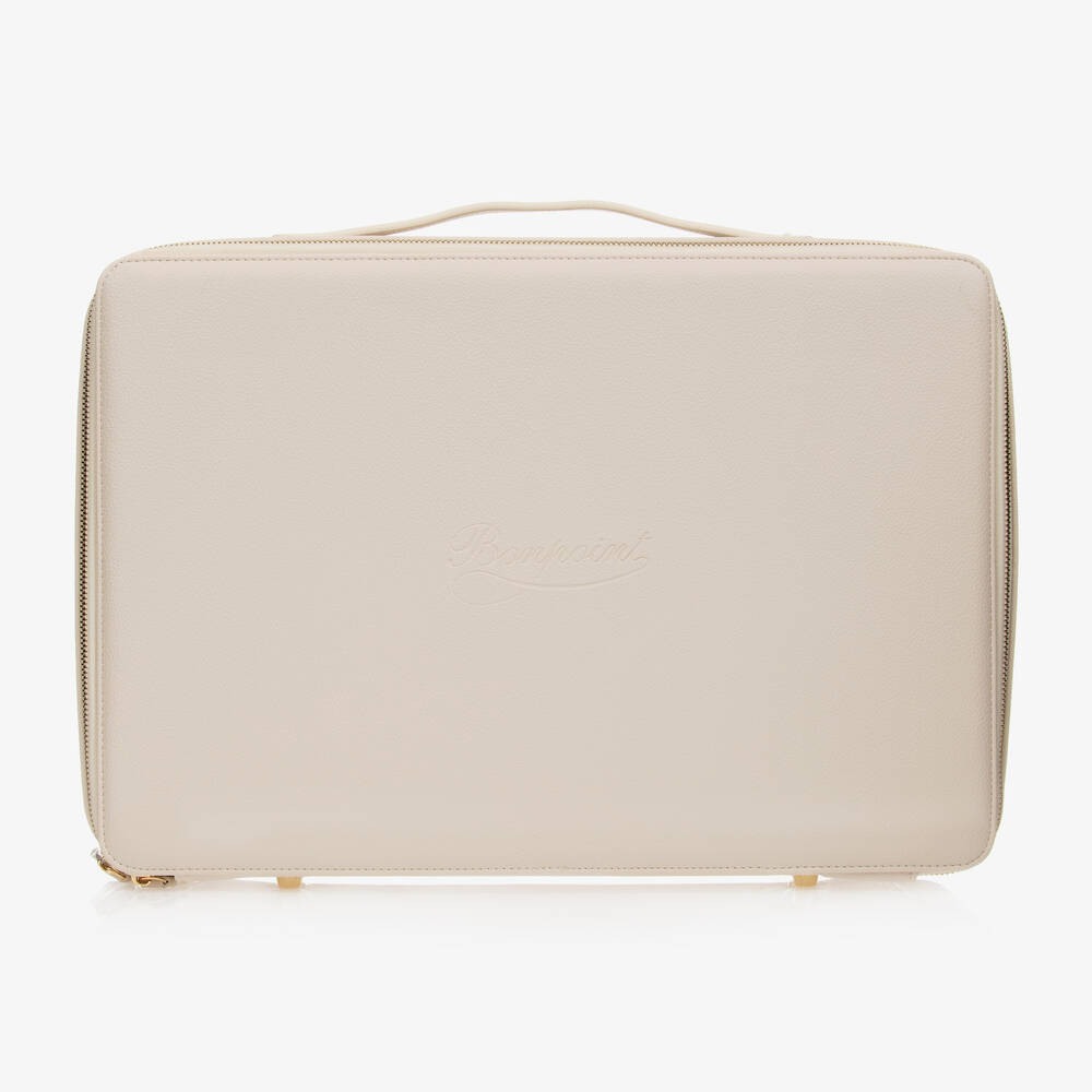 Bonpoint - Ivory Faux Leather Suitcase (42cm) | Childrensalon