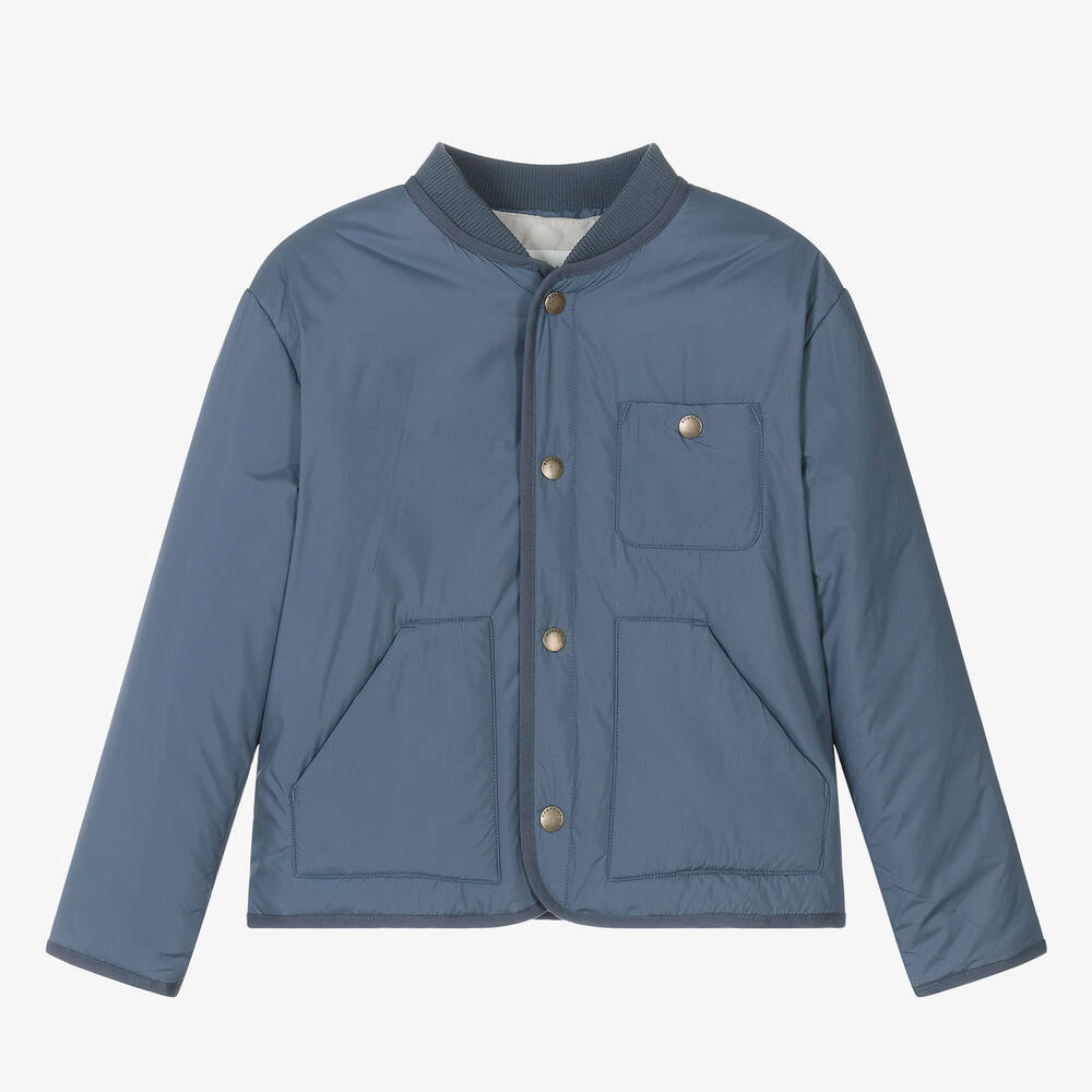 Bonpoint - Синяя куртка для мальчиков-подростков | Childrensalon