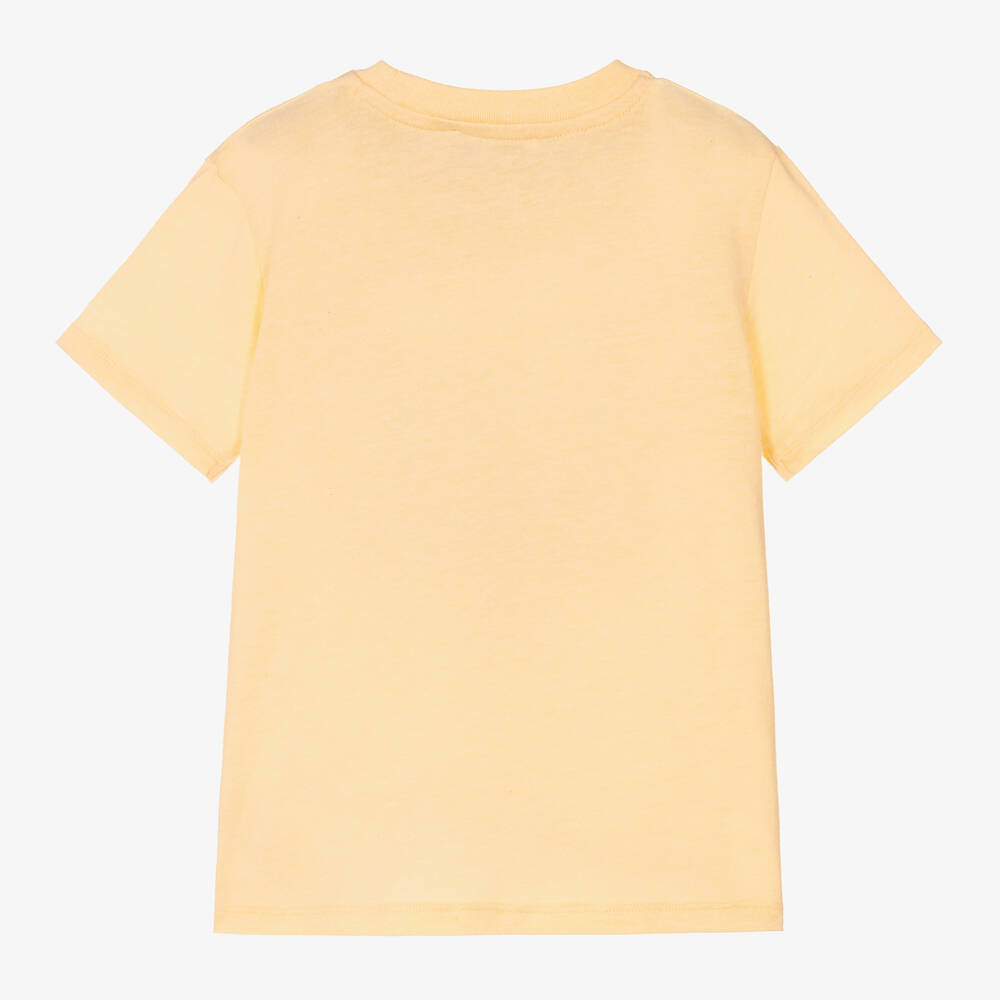 Bonpoint TEEN printed cotton T-shirt - Yellow