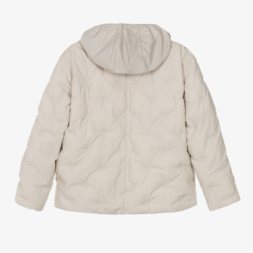 Bonpoint - Teen Girls Beige Cotton Padded Jacket | Childrensalon