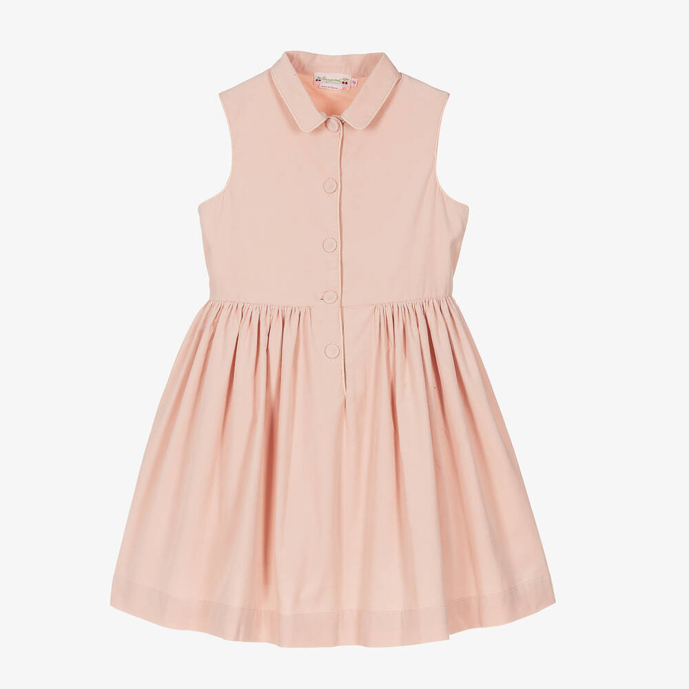 Bonpoint - Teen Girls Pink Cotton Corduroy Dress | Childrensalon