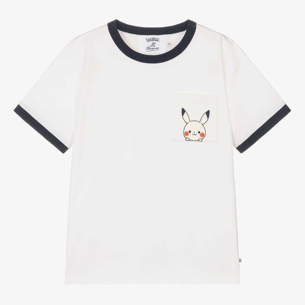 Bonpoint - Teen Ivory Pokémon Cotton T-Shirt | Childrensalon