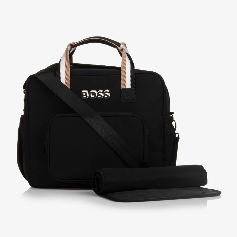 BOSS - حقيبة ظهر لمستلزمات الأطفال لون أسود (40 سم) | Childrensalon