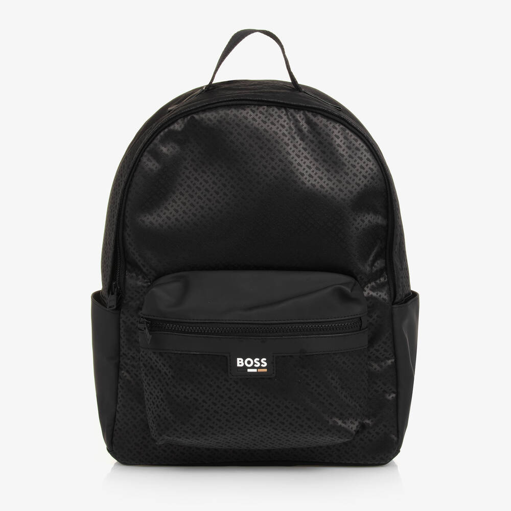 BOSS - Black Monogram Backpack (40cm) | Childrensalon