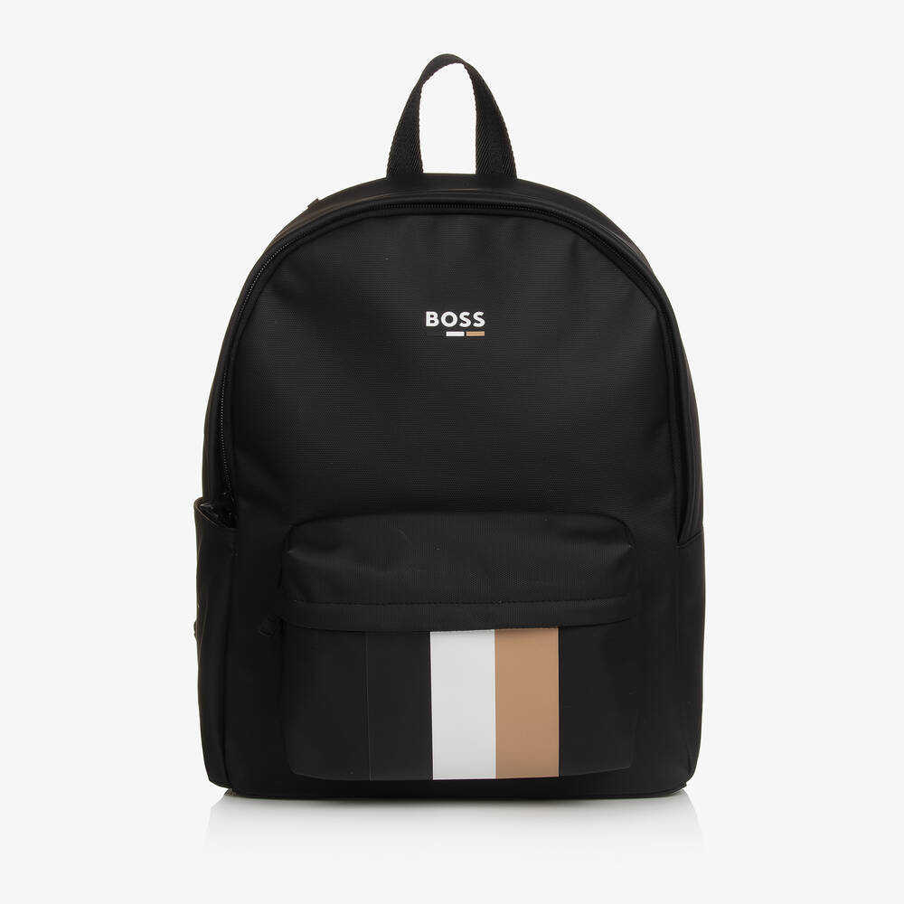 BOSS - Black Stripe Backpack (40cm) | Childrensalon