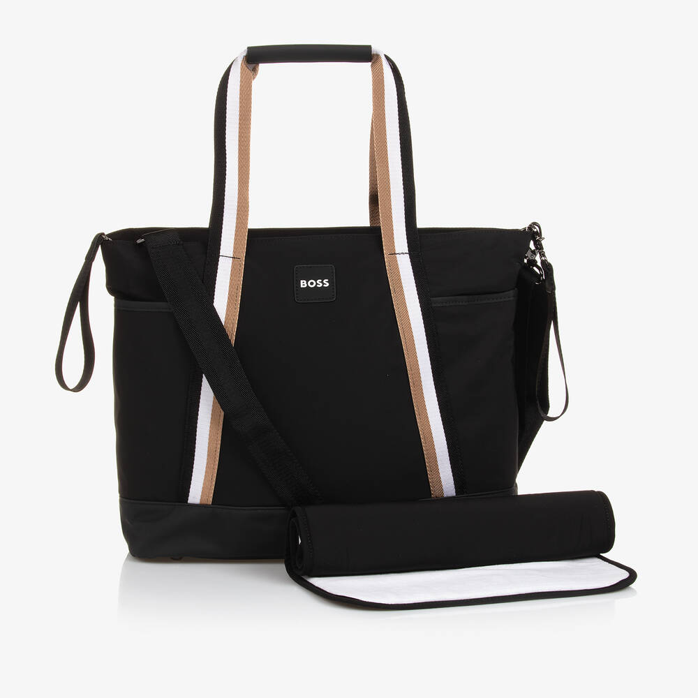 BOSS - Black Stripe Changing Bag (38cm) | Childrensalon