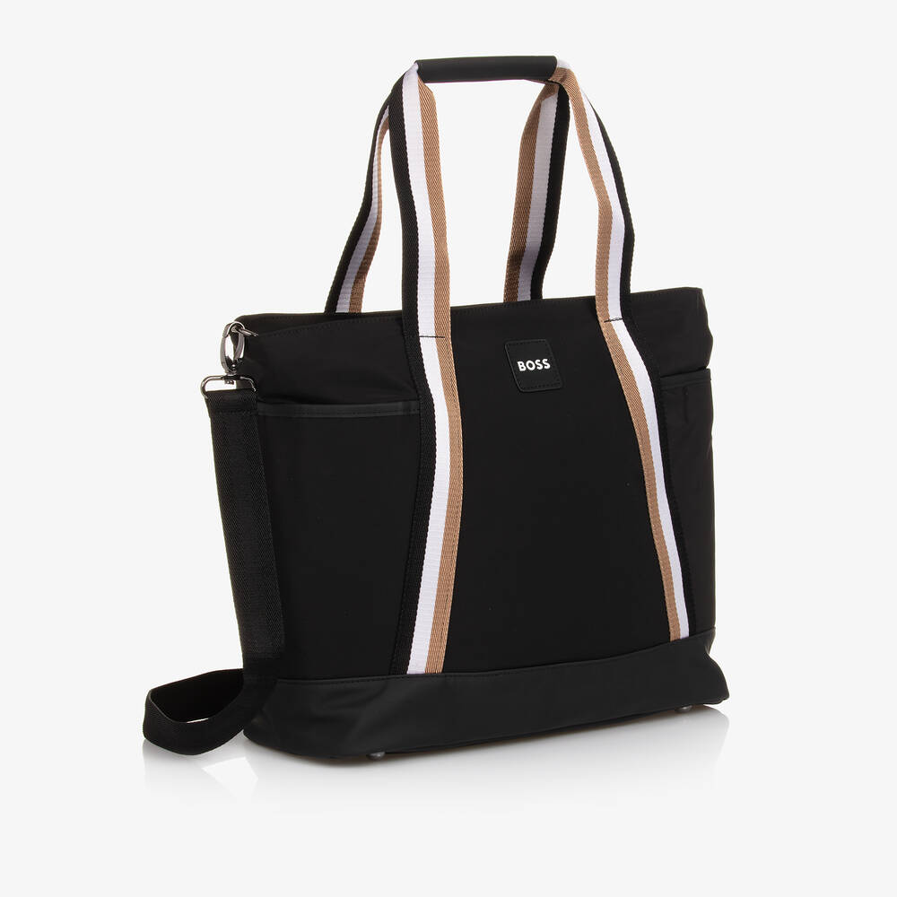 BOSS - Black Stripe Changing Bag (38cm) | Childrensalon