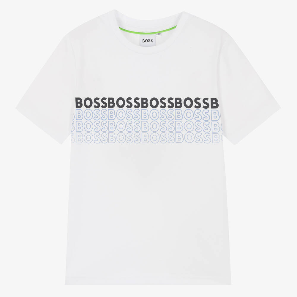 BOSS - T-shirt blanc garçon | Childrensalon