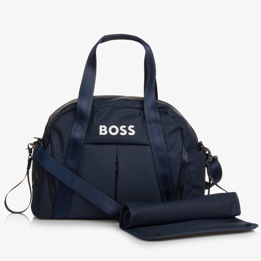 BOSS - Navy Blue Changing Bag (52cm) | Childrensalon